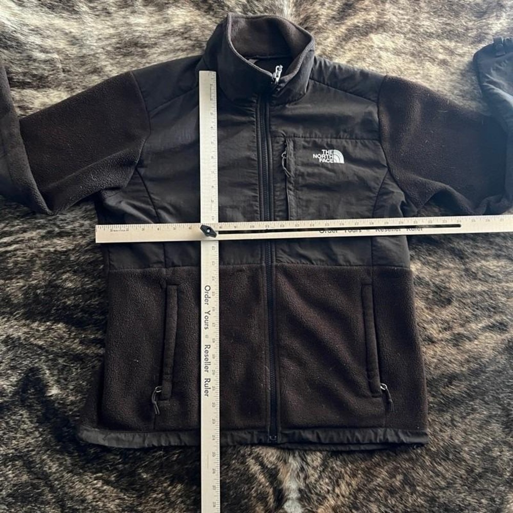 Vintage The North Face Fleece Women's Large Brown 1990s Zip Up - Picture 4 of 7